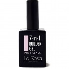 La Rosa 7 in1 Builder Gel in the bottle PINK GLASS 15 ml